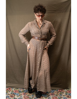 Vintage printed dress L