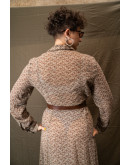 Vintage printed dress L