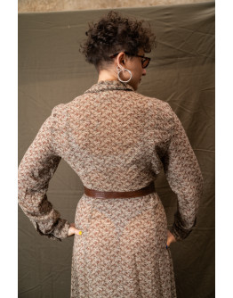 Vintage printed dress L