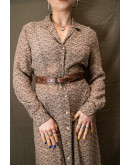 Vintage printed dress L