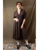 Vintage 90's ριγέ φόρεμα XL