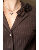 Vintage 90's ριγέ φόρεμα XL