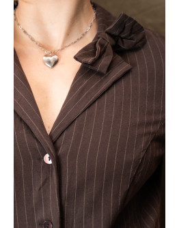 Vintage 90's ριγέ φόρεμα XL