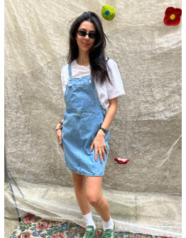 Vintage denim φόρεμα mini S