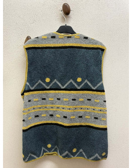 Vintage unisex φλις αμάνικο top Μ