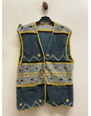 Vintage unisex φλις αμάνικο top Μ