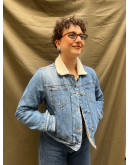 Vintage denim jacket with lining S