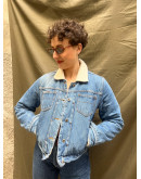 Vintage denim jacket with lining S