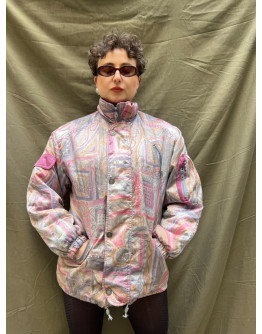 Vintage εμπριμέ μπουφάν 