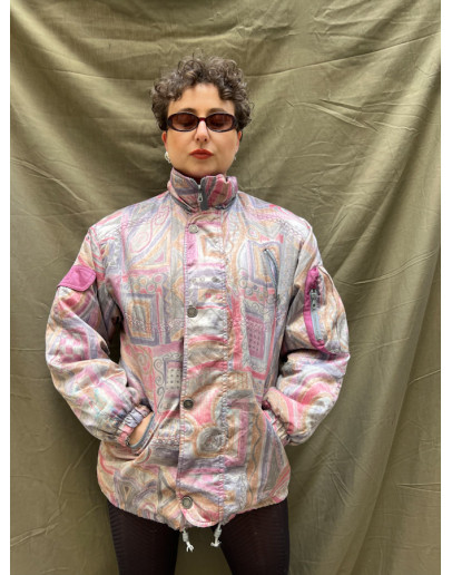 Vintage εμπριμέ μπουφάν 