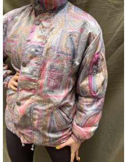 Vintage εμπριμέ μπουφάν 