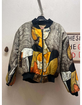 Vintage double faced bomber τζάκετ Picasso