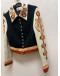 Vintage jacket with embroidery details s