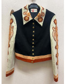 Vintage jacket with embroidery details s