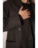 Vintage woollen plaid blazer 
