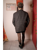 Vintage woollen plaid blazer 