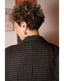 Vintage woollen plaid blazer 