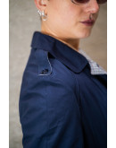 Vintage μπλε καμπαρτίνα S