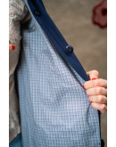 Vintage μπλε καμπαρτίνα S