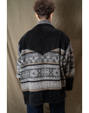 Vintage unisex jacket με suede λεπτομέρειες M