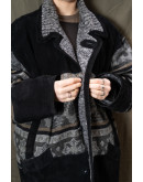 Vintage unisex jacket με suede λεπτομέρειες M