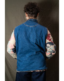 Vintage unisex αμάνικο denim jacket με επένδυση Wrangler L