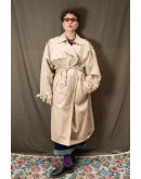 Vintage μπεζ καμπαρτίνα με αποσπώμενη επένδυση L