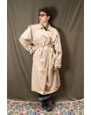 Vintage μπεζ καμπαρτίνα με αποσπώμενη επένδυση L
