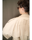 Vintage μπεζ καμπαρτίνα με αποσπώμενη επένδυση L