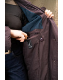 Vintage καφέ καμπαρτίνα με επένδυση M