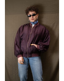 Vintage silk bomber light jacket M-L