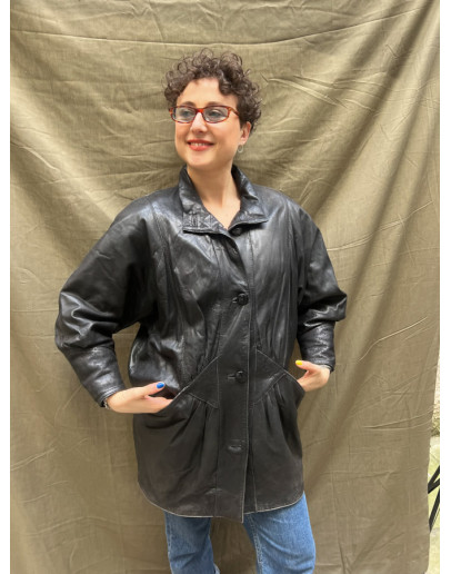 Vintage leather jacket M