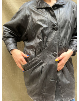 Vintage δερμάτινο τζάκετ M