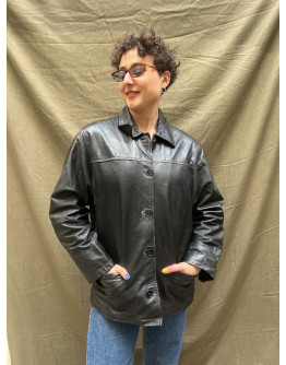 Vintage δερμάτινο τζάκετ M-L