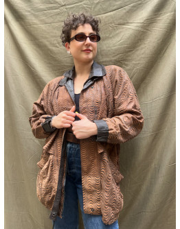 Vintage leather jacket M-L