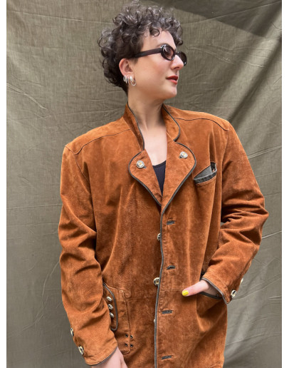 Vintage leather jacket L-XL