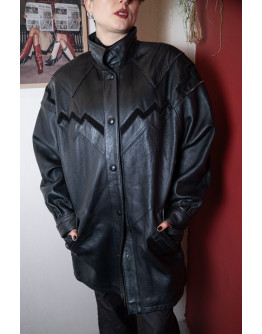 Vintage leather jacket M-L