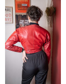 Vintage δερμάτινο μπολερό S