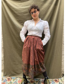 Vintage ζιπ κιλότ S-M