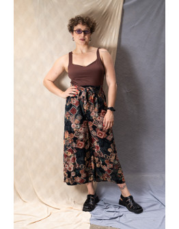 Vintage εμπριμέ παντελόνα L-XL