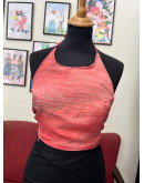 Μεταξωτό halter top διπλής όψης 