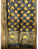 Vintage εμπριμέ wrap φούστα maxi 