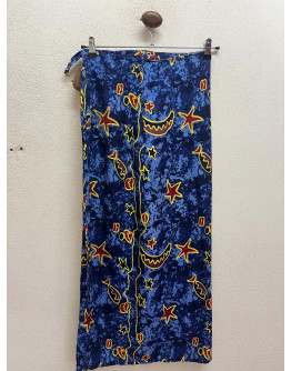Vintage εμπριμέ wrap φούστα 