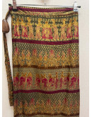 Vintage εμπριμέ wrap φούστα 