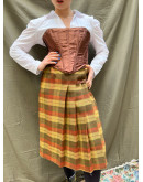 Vintage μάλλινη ζιπ κιλότ S