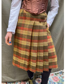 Vintage μάλλινη ζιπ κιλότ S