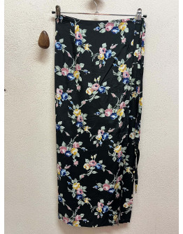 Vintage εμπριμέ wrap φούστα 