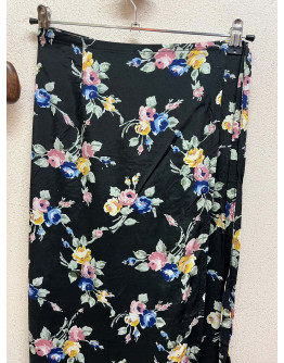 Vintage εμπριμέ wrap φούστα 