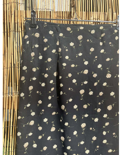 Vintage εμπριμέ wrap φούστα maxi 