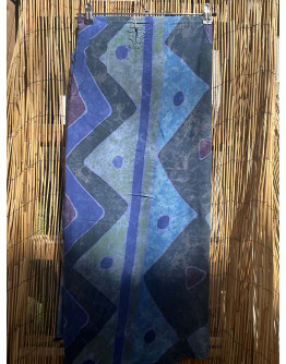 Vintage εμπριμέ wrap φούστα maxi 